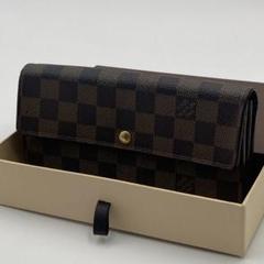 ルイヴィトン　ダミエ　ポルトフォイユサラ　長財布　エヌべ　ブラウン　10カード