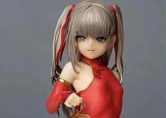 魅力的な赤いチャイナドレス　セクシーアニメガール　フィギュアのサムネイル