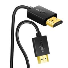 Twozoh フレキシブル &スリム HDMI ケーブル ソフト 0.3m