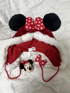 ディズニーミニーマウス ファンキャップ クリスマス耳付きフード ディズニーミニーマウス ファンキャップ クリスマス耳付きフード