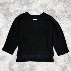 BALLSEY黒ニット×白シャツト BALLSEY黒ニット×白シャツト