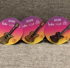 hide　ピンズ　ギター　4点セット　ピンバッジ　イエローハート　グリーンハート hide ギターコレクション ピンズカプセル ガチャ イエローハート
