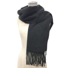 HERMES グレー ストール　カシミヤ 中古・古着通販】HERMES (エルメス) カシミヤストール ネイビー