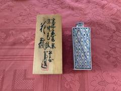 富本憲吉　染付　詩文図　花瓶　共箱　高さ約16㎝　東さ7-0527⭐︎2F 2025年最新】富本憲吉の人気アイテム - メルカリ