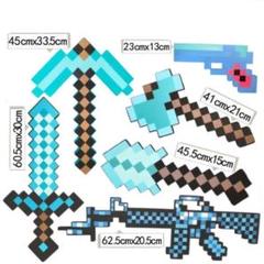 予約 マインクラフト ダイヤの剣 斧 ツルハシ 鉄の剣 ツルハシ 8点セット 小物 アクセサリー Kerjakahwin Co