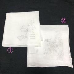 値下げしました！スワトー　ハンカチ2枚セット 汕頭 SWATOW スワトウ 刺繍 ハンカチ 2枚セット 未使用 ケース