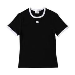 【新品未使用品】クレージュ courrges ベロア Tシャツ トップス 9R 新品未使用品】クレージュ courrges ベロア Tシャツ トップス 9R