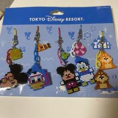 【値下げ】東京ディズニーリゾート ピクセルアートストラップ 5個セット