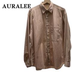 美品 AURALEE WASHED FINX TWILL ビッグシャツ　サイズ4