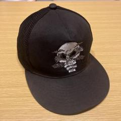 CHALLENGER キャップ　フレイムフィッシュ　黒　ヴィンテージ加工　刺繍 CHALLENGER / FLAME FISH CAP -Black-