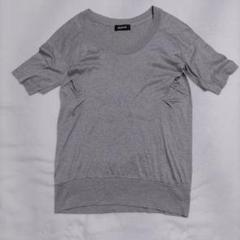 zucca グレー 五分袖 Tシャツ