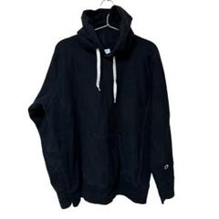 Champion ブラック フード付きパーカー　Lサイズ