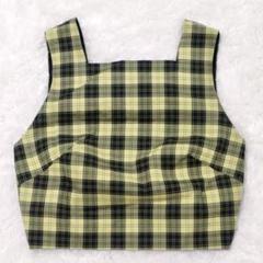 美品 24SS★エンフォルド SCOTチェック Back Open Vest M