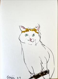 ◇真作保証◇ 櫻井陽司『猫』孤高の洋画家SM 油彩画