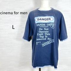 訳あり★cinema for men Tシャツ 綿100 L 色褪せあり