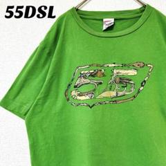 55DSL フィフティーファイブディーエスエル Tシャツ ビッグプリントロゴ L