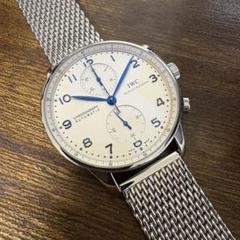 【空箱】IWC 純正ウォッチボックス ポルトギーゼ用 空箱 保証書冊子付き IWC ポルトギーゼ 7デイズ オートマティック 新型白文字盤×銀
