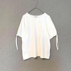 flower レディース カットソー 半袖 ホワイト Fサイズ