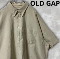 OLD GAP 半袖シャツ　BDシャツ ノームコア　無地　メンズ　XL 古着
