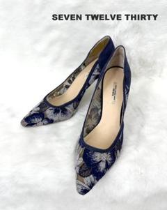 あ様　SEVEN TWELVE THIRTY 花柄 デザインパンプス 24.5 SEVEN TWELVE THIRTY 花柄 デザインパンプス 24.5