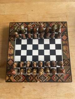 クリスタルチェス ガラス製 インテリア チェス盤 24.8cm×24.8cm