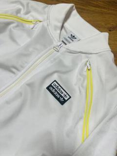 adidas　トレフォイルロゴワッペン　ジャージ　白　ホワイト　L【美品】