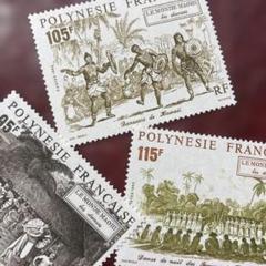 41733セール現品限　裏面難有小紙シワ外国切手　仏領南極地域発行凹版風景1種揃 41733セール現品限 裏面難有小紙シワ外国切手 仏領南極地域発行