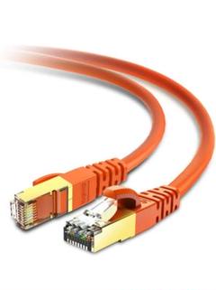 KASIMO LANケーブル CAT8 2m,オレンジ　２本セット