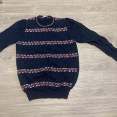 店内商品がすべてレジにて半額！！ 208○STEFANEL フラワー柄 赤 セーター 長袖 ステファネル トップス