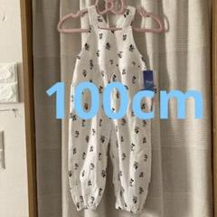 新品未使用　しまむら　ミッキーオーバーオール　100cm