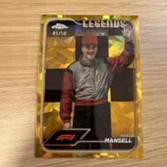ナイジェル・マンセル　世界限定50枚　F1Toppsクロームサファイア　ゴールド