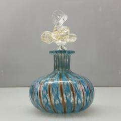 MURANO GLASS ムラノ 金彩 花蓋 香水瓶 パフュームボトル - メルカリ