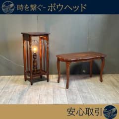 イタリア製 輸入家具 猫脚 象嵌 サイドテーブル センター