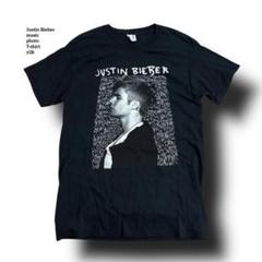 ジャスティンビーバーミュージックTシャツフォトTシャツブラックM