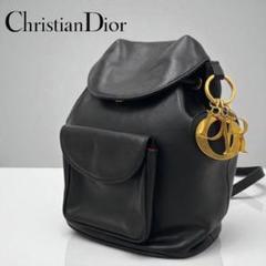 ディオール レディディオール ロゴ チャーム レザーミニ リュックサック
