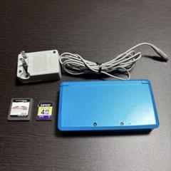 動作確認済み　ニンテンドー 3DS 本体 ブルー　カセット付き