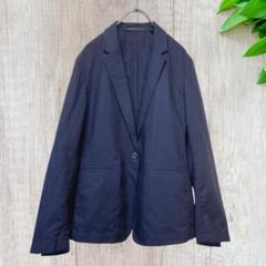 ☆ユニクロ UNIQLO (M) テーラード ジャケット ネイビー 薄手