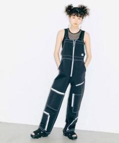 Xgirl サロペット　オーバーオール　デニム　イエロー イエロー オーバーオール X-girl刺繍 - メルカリ