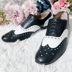 【chausser】 バイカラー ウイングチップ パンチング レースアップ 革靴 m54465357455_1.jpg?1715545091