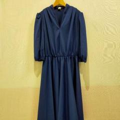 VINTAGE 70s USA製 ヴィンテージワンピース Vネック