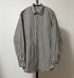 初期 美品 13awコモリシャツ エクリュー 限定　ネイビー ストライプ