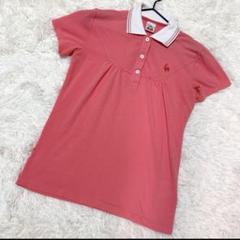 ルコックスポルティフ　ポロシャツ✨美品　レディース　サーモンピンク　（L）