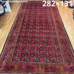 手織りペルシャ絨毯　未使用に近い　美品　シーラーズ産　220cm × 132cm ペルシャ絨毯｜シーラーズ産 ライオンギャッベ 70×95cm｜赤