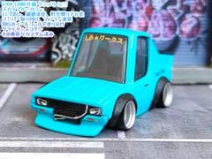 ホットウィールカスタム ケンメリ 白 全塗装LBWK☆深リム☆トミカ改造 ホットウィールカスタム LBWK ケンメリg 自作アルミリム☆深リム