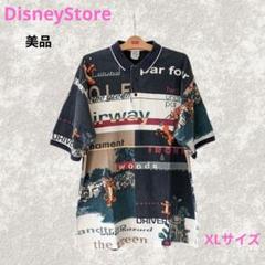 【美品】XLティガーポロシャツ ゴルフ柄DisneyStore くまのプーさん