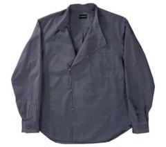 ■GIORGIO ARMANI■フード付き フロントボタンシャツ GIORGIO ARMANI スタンドカラー シャツ ボタンアップ 42サイズ