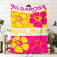 ALBA ROSA(アルバローザ)でかっハイビスカス☆毛布【150×200cm】