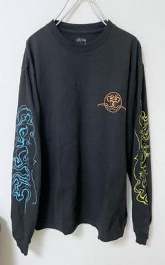 STUSSY ドラゴン/龍/和柄 プリント ロンT Tシャツ　size L STUSSY ドラゴン/龍/和柄 プリント ロンT Tシャツ size L