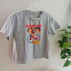 子供服　キッズ　女の子　男の子　アメリカン　Tシャツ　100　110 　グレー