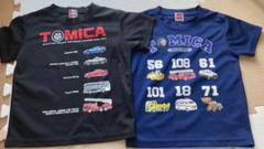 【値下げ品】トミカ 車プリント キッズTシャツ 2枚セット 110cm